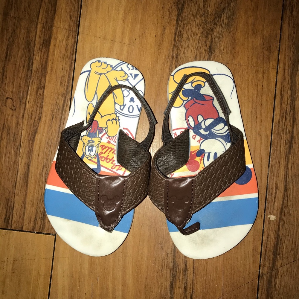 Mickey Mouse & Goofy flip flops